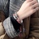 Tibetan Om Mani Padme Hum Silver Dzi Bead Protection Bracelet Tibetan Om Mani Padme Hum Silver Dzi Bead Protection Bracelet