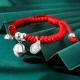 925 Sterling Silver Fu Character Lucky Money Bag Kids Bracelet 925 Sterling Silver Fu Character Lucky Money Bag Kids Bracelet