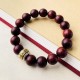 Small Leaf Red Sandalwood Protection Bracelet
