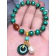 Natural Malachite Red Agate Protection Bracelet Natural Malachite Red Agate Protection Bracelet