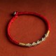 925 Silver Luck Strength Red String Protection Bracelet