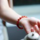 Natural Red Agate Confidence Letter Bracelet Natural Red Agate Confidence Letter Bracelet
