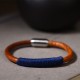 Tibetan Leather Five Elements Luck Braided Bracelet Tibetan Leather Five Elements Luck Braided Bracelet