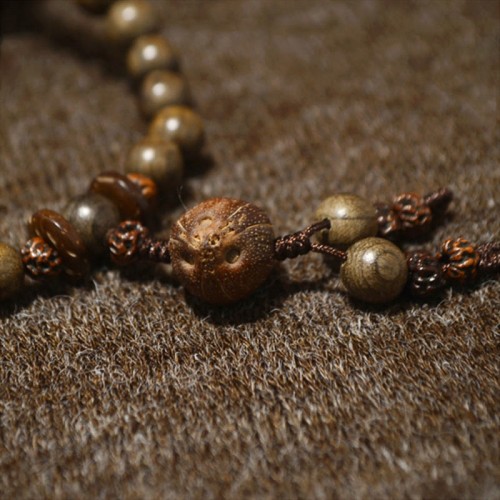 Tibetan Sandalwood Protection Charm Mala Bracelet Tibetan Sandalwood Protection Charm Mala Bracelet