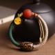 Handmade Tibetan Nine-Eye Dzi Bead Wealth Rope Bracelet Handmade Tibetan Nine-Eye Dzi Bead Wealth Rope Bracelet