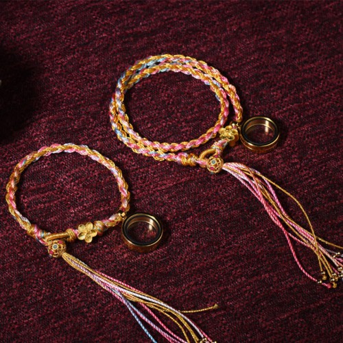 Tibetan Handmade Luck Colorful String Braided Bracelet Tibetan Handmade Luck Colorful String Braided Bracelet