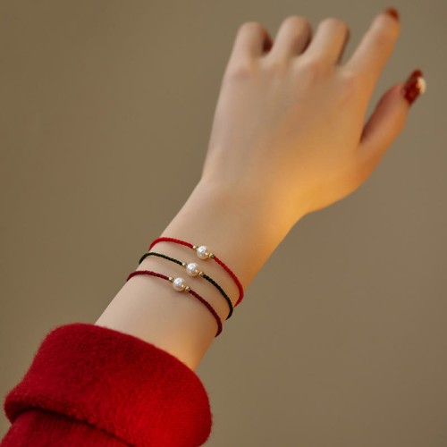 Natural Pearl Luck Braid Bracelet
