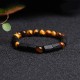 Black Tourmaline Tiger Eye Positive Bracelet