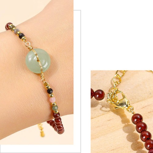 Garnet Peace Buckle Calm Bracelet Garnet Peace Buckle Calm Bracelet