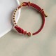 Handmade True Love Knot Peach Blossom Bracelet Handmade True Love Knot Peach Blossom Bracelet