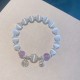 Cat's Eye Amethyst Fu Character Support Bracelet Cat's Eye Amethyst Fu Character Support Bracelet