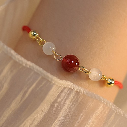 Red Agate Cat Eye Confidence Bracelet Red Agate Cat Eye Confidence Bracelet