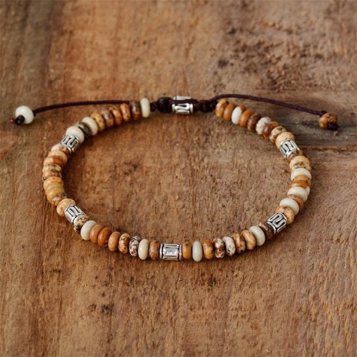 Picture Jasper Positive Beads Bracelet Picture Jasper Positive Beads Bracelet
