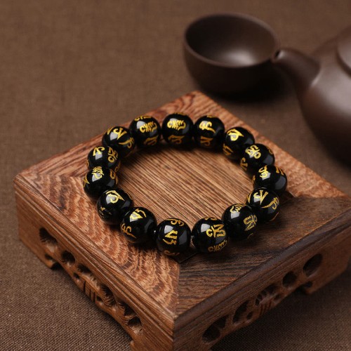 White Crystal Black Onyx Meditation Bracelet White Crystal Black Onyx Meditation Bracelet