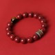 925 Silver Buddha Cinnabar Om Mani Padme Hum Bracelet 925 Silver Buddha Cinnabar Om Mani Padme Hum Bracelet