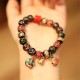 Swallowing Beast Family Wealth Thangka Bracelet