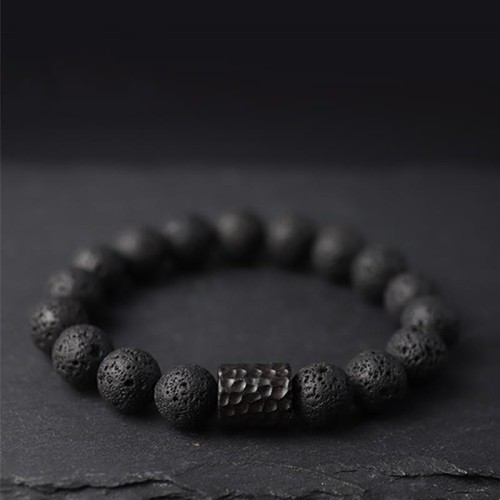 Lava Rock Ebony Wood Tiger Eye Bracelet Lava Rock Ebony Wood Tiger Eye Bracelet