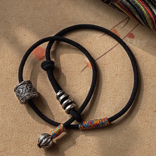 Tibetan Om Mani Padme Hum Double Wrap Bracelet
