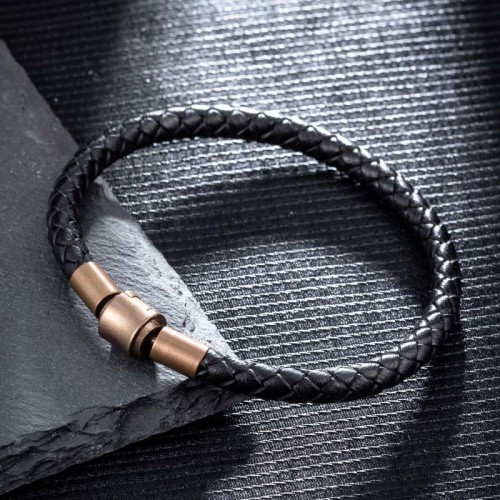 Vintage Leather Rope Luck Braid Bracelet Vintage Leather Rope Luck Braid Bracelet