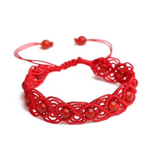 Red Agate Confidence Red String Bracelet Red Agate Confidence Red String Bracelet