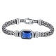 Blue Acrylic Dragon Keel Wealth Bracelet
