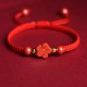 Four Leaf Clover Cinnabar Blessing Bracelet Four Leaf Clover Cinnabar Blessing Bracelet