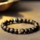 Vietnam Qinan Agarwood Turquoise Balance Strength Bracelet Vietnam Qinan Agarwood Turquoise Balance Strength Bracelet