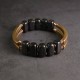 Tibetan Ebony Wood Copper Double Layer Balance Bracelet