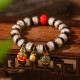 Swallowing Beast Cinnabar Bead Bracelet