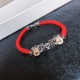 925 Silver PiXiu Prosperity Braided String Bracelet 925 Silver PiXiu Prosperity Braided String Bracelet