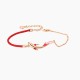 925 Silver Koi Fish Lotus Star Red String Bracelet 925 Silver Koi Fish Lotus Star Red String Bracelet