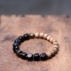 Tibetan Bodhi Seed Black Obsidian Copper Peace Bracelet Tibetan Bodhi Seed Black Obsidian Copper Peace Bracelet