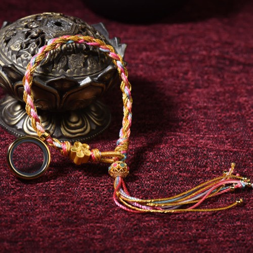 Tibetan Handmade Luck Colorful String Braided Bracelet Tibetan Handmade Luck Colorful String Braided Bracelet