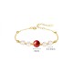 925 Sterling Silver Pearl Cinnabar Healing Bracelet 925 Sterling Silver Pearl Cinnabar Healing Bracelet