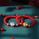 999 Sterling Silver Red Rope Kids Luck Bracelet 999 Sterling Silver Red Rope Kids Luck Bracelet