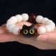 Bodhi Seed Sandalwood Lucky Cat Wisdom Bracelet