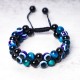 Evil Eye Hematite Tiger Eye Protection Bracelet