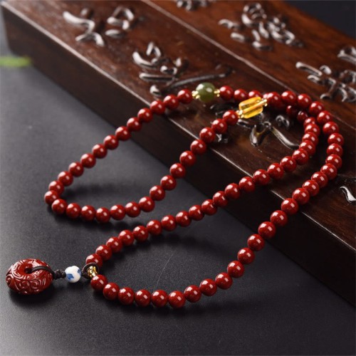 Tibetan Triple Wrap Cinnabar Blessing Bracelet Tibetan Triple Wrap Cinnabar Blessing Bracelet