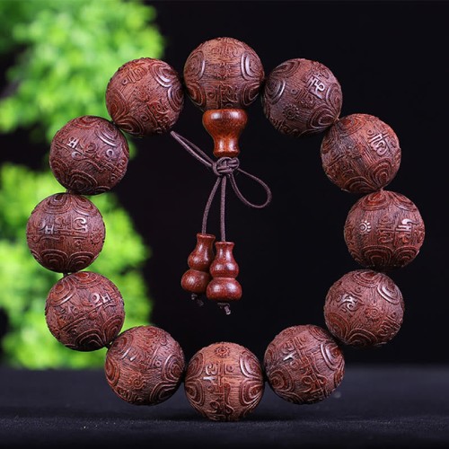 Chinese Zodiac Rosewood PiXiu Carved Bracelet Chinese Zodiac Rosewood PiXiu Carved Bracelet