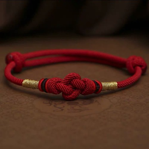 Red Jade Fortune Knot Couple Bracelet Red Jade Fortune Knot Couple Bracelet