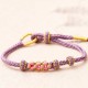 Peach Blossoms Luck Braided String Bracelet