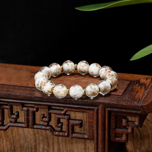 Gold Swallowing Beast Fluorescent Liuli Glass Success Bracelet Gold Swallowing Beast Fluorescent Liuli Glass Success Bracelet