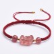 Strawberry Quartz PiXiu Lucky Red String Bracelet Strawberry Quartz PiXiu Lucky Red String Bracelet