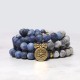 108 Natural Stone Lotus Pendant Bracelet 108 Natural Stone Lotus Pendant Bracelet