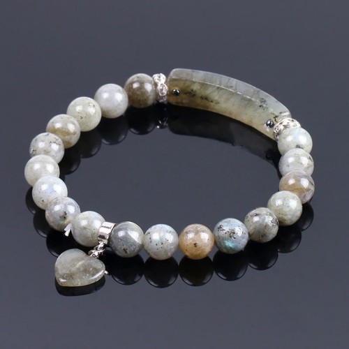 Quartz Heart Healing Beads Bracelet Quartz Heart Healing Beads Bracelet