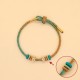Peach Blossom Knot Luck Braided Bracelet