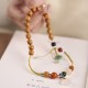 Chalcedony Peace Buckle Soothing Double Wrap Bracelet