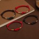 Red Jade Fortune Knot Couple Bracelet Red Jade Fortune Knot Couple Bracelet