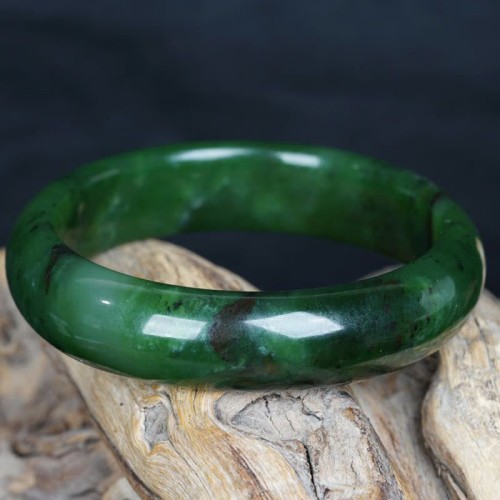 Hetian Cyan Jade Success Bangle Hetian Cyan Jade Success Bangle