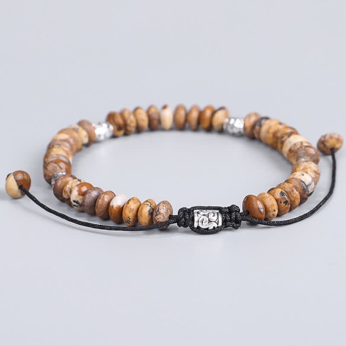 Picture Jasper Positive Beads Bracelet Picture Jasper Positive Beads Bracelet